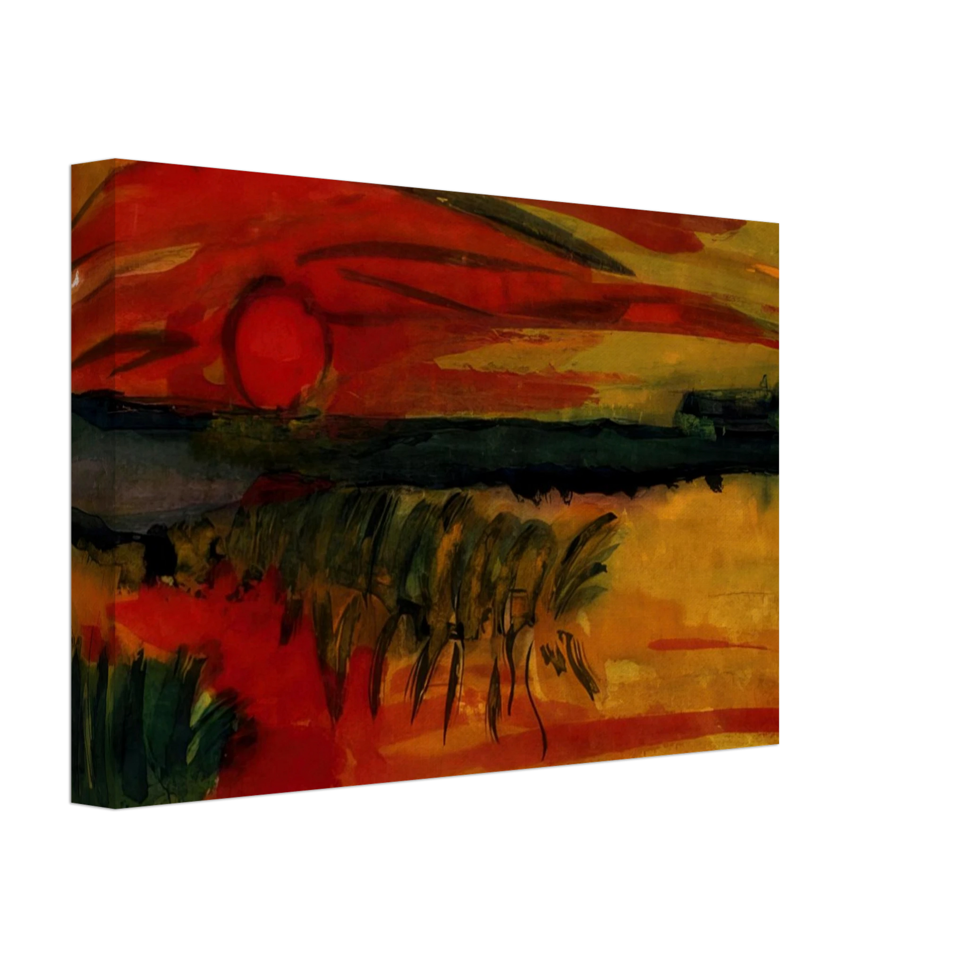 Emil Nolde - Sunset Canvas - 70x100 cm / 28x40 inches-canvas