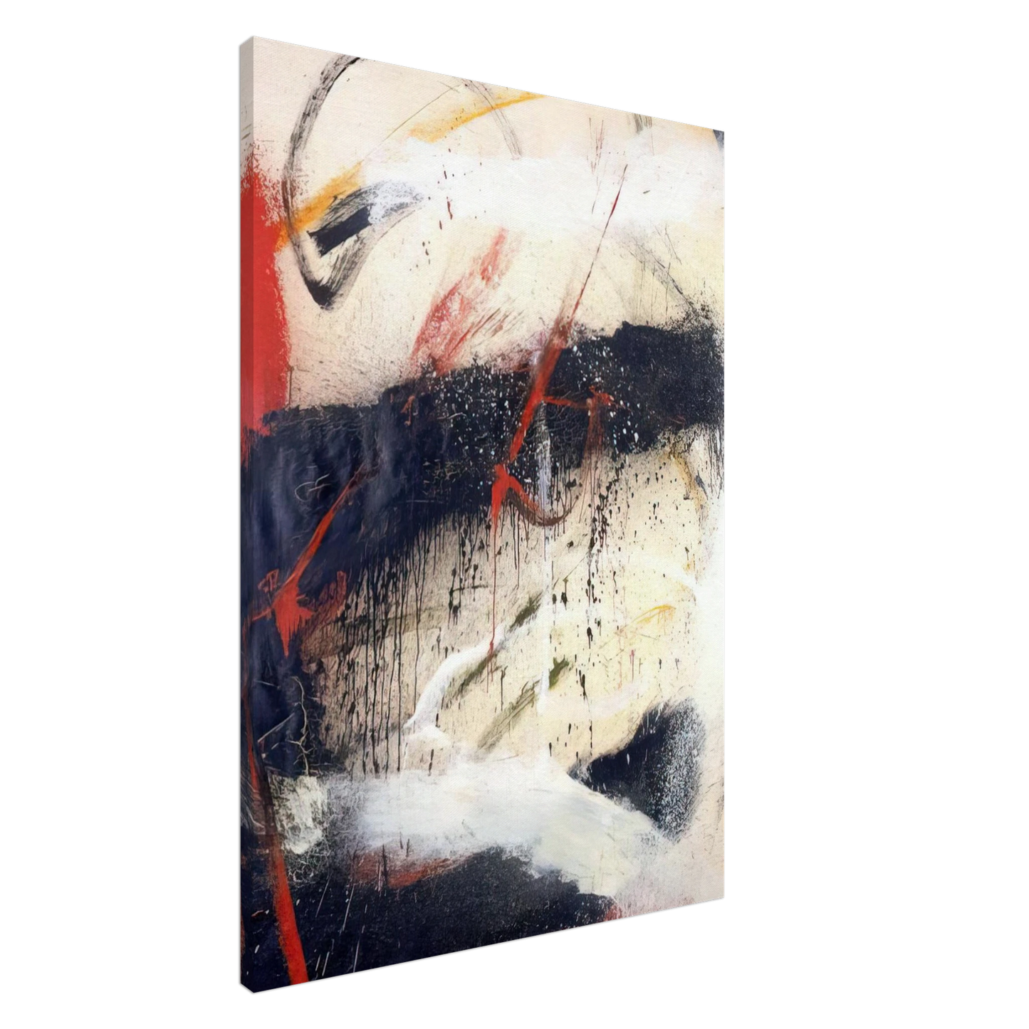 Norman Bluhm - Mathematics - 1962 Canvas - 20x30 cm / 8x12 inches-canvas