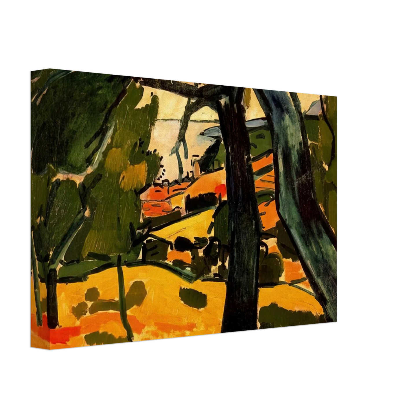Andre Derain - LANDSCAPE 1907 1 Canvas - 70x100 cm / 28x40 inches-canvas