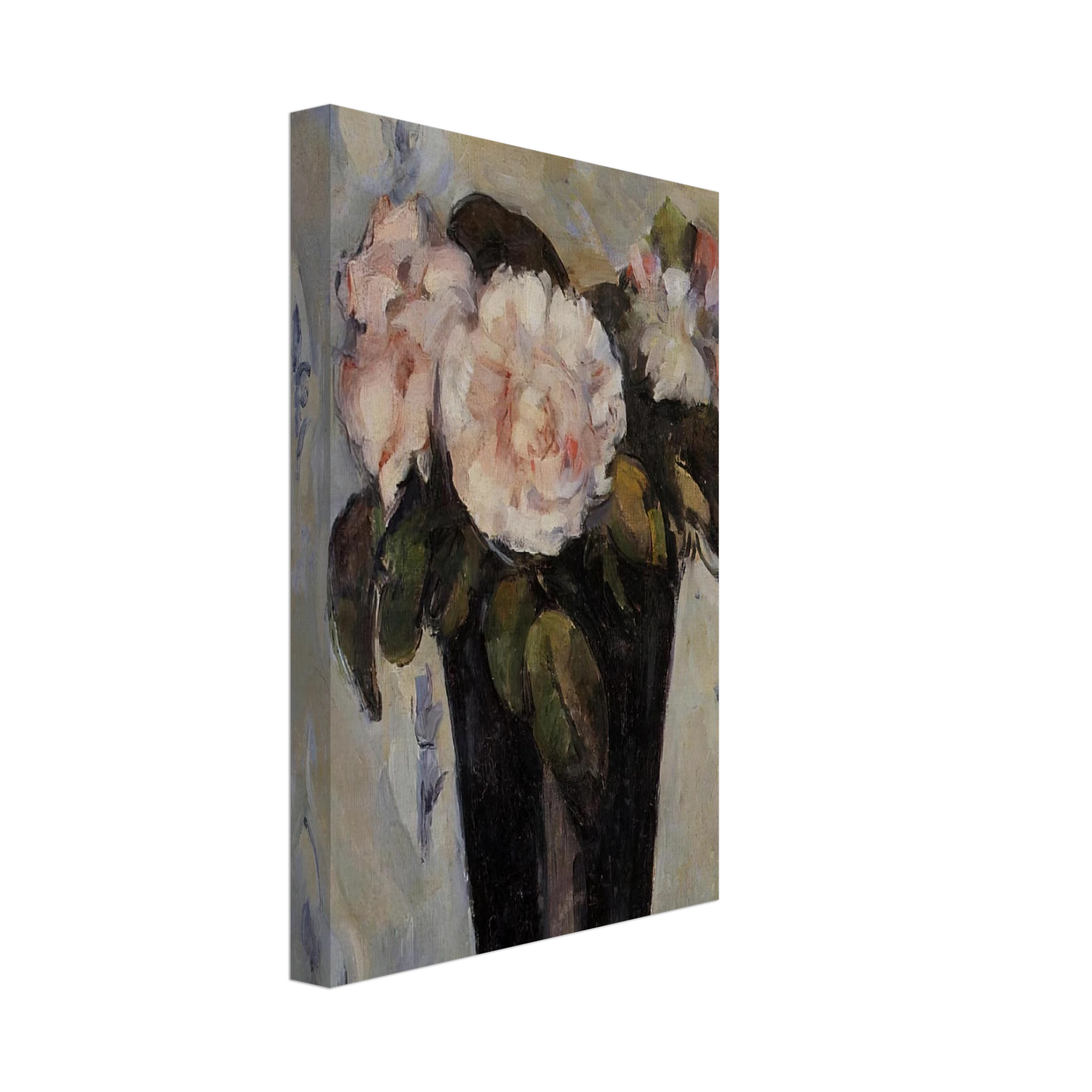 Paul Cezanne - Dark Blue Vase Canvas - 40x60 cm / 16x24 inches-canvas