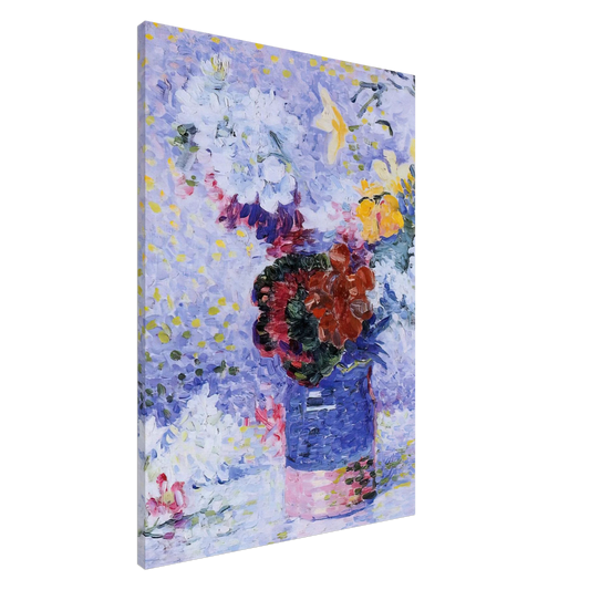 Henri-Edmond Cross - Flowers in a Glass Canvas - 20x30 cm / 8x12 inches-canvas