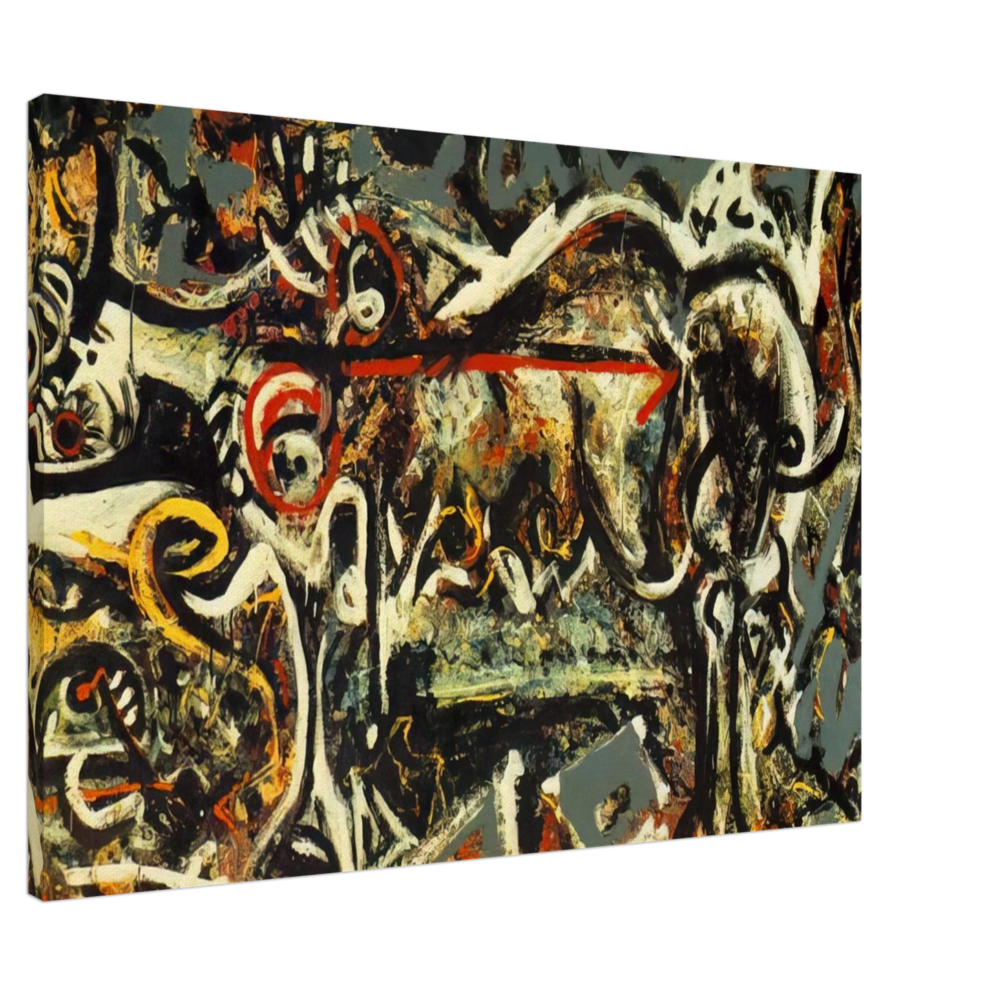 Jackson Pollock - THE SHE WOLF Canvas - 20x30 cm / 8x12 inches-canvas