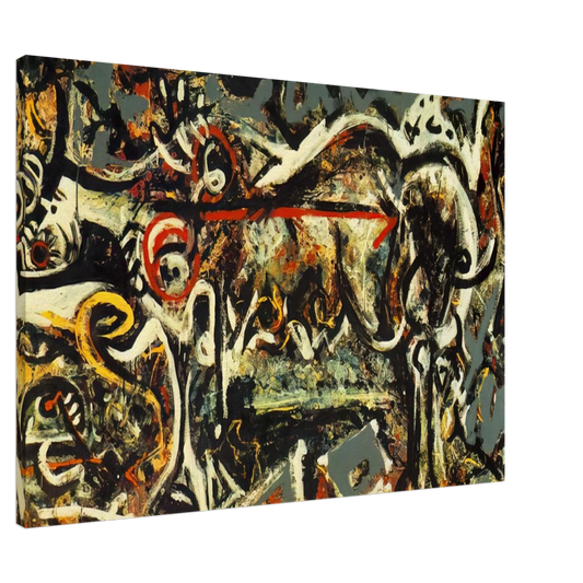 Jackson Pollock - THE SHE WOLF Canvas - 20x30 cm / 8x12 inches-canvas