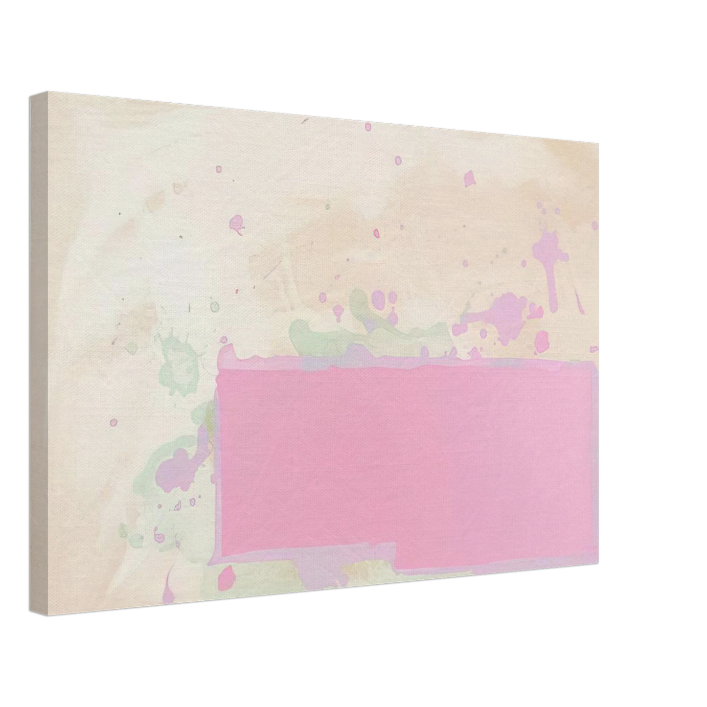 John Hoyland - Orange-Pink-Green - 1971 Canvas - 40x60 cm / 16x24 inches-canvas