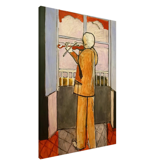 Henri Matisse - THE VIOLINIST AT THE WINDOW 1918 Canvas - 20x30 cm / 8x12 inches-canvas