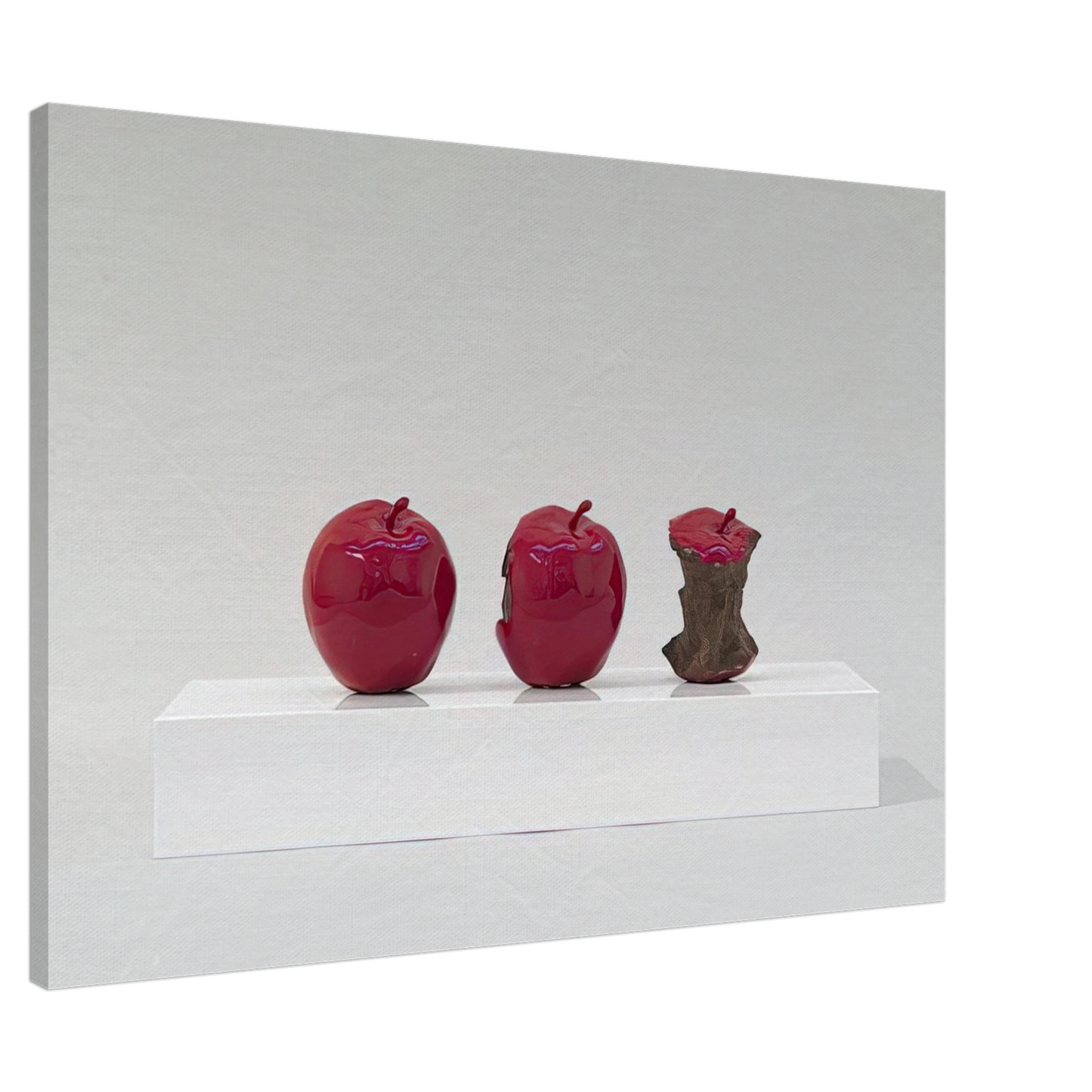 Billy Apple - 2 Minutes 33 Seconds Red - 1962 Canvas - 20x30 cm / 8x12 inches-canvas