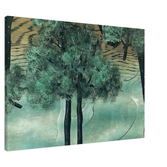 Rene Magritte - THE CULTIVATION OF IDEAS 1927 Canvas - 20x30 cm / 8x12 inches-canvas