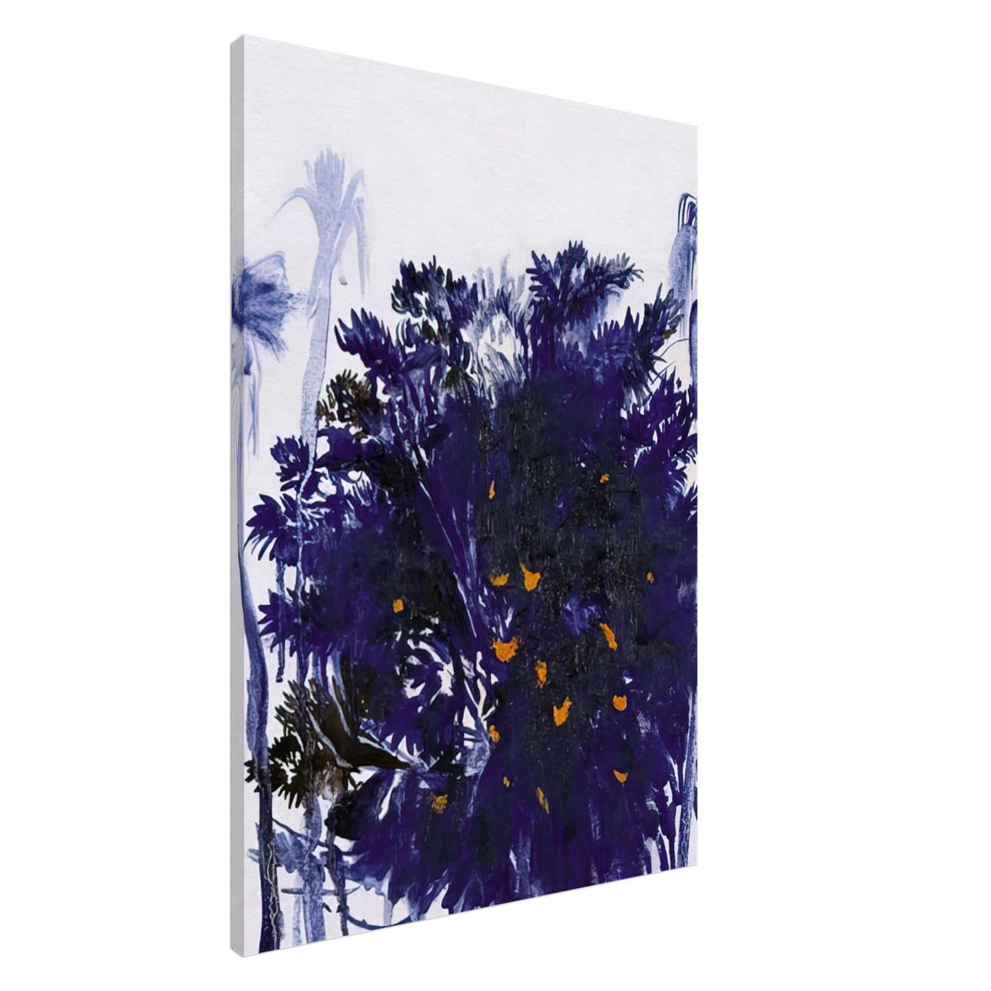 Brett Whiteley - Moreton Bay Fig and Palm Trees - figurative Canvas - 20x30 cm / 8x12 inches-canvas