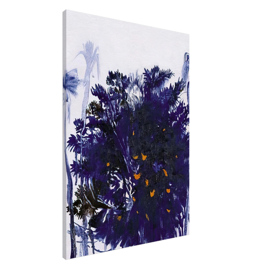 Brett Whiteley - Moreton Bay Fig and Palm Trees - figurative Canvas - 20x30 cm / 8x12 inches-canvas