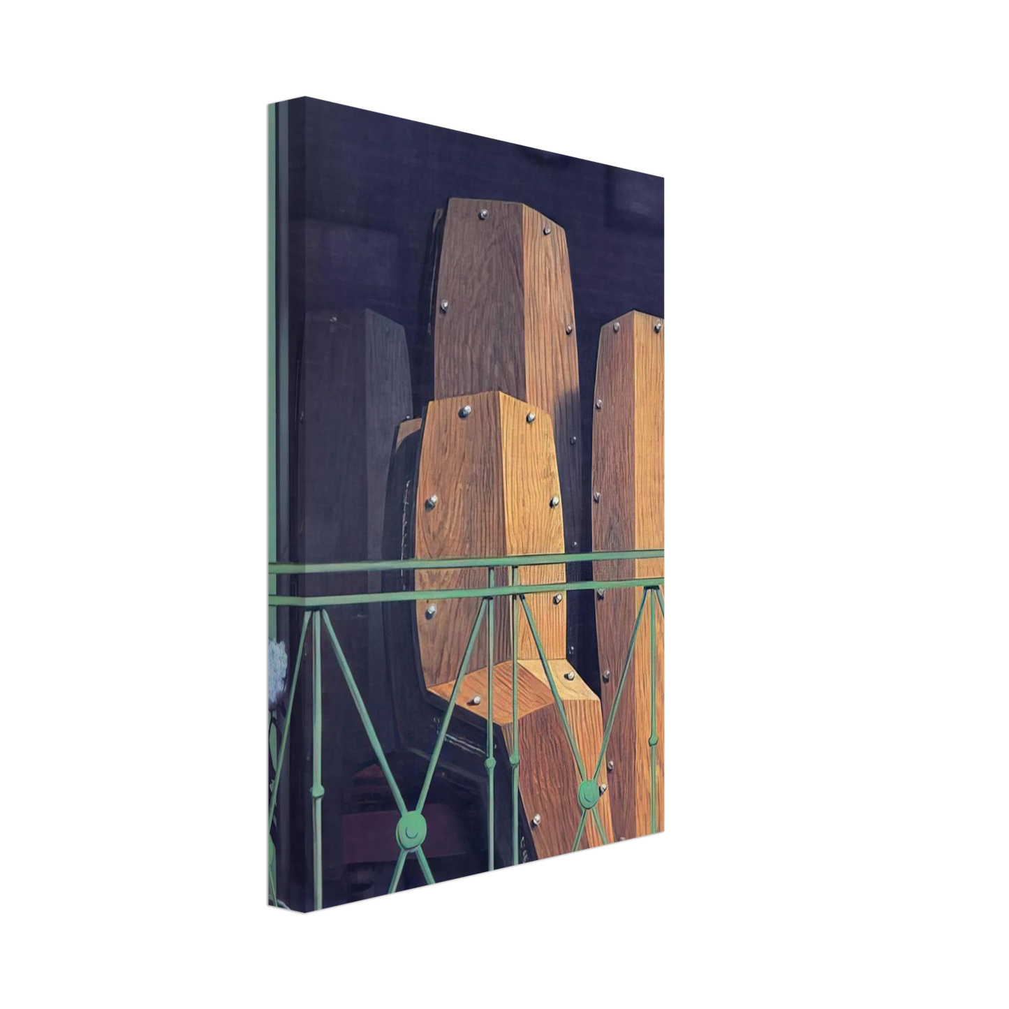 Rene Magritte - MANET S BALCONY 1950 Canvas - 70x100 cm / 28x40 inches-canvas