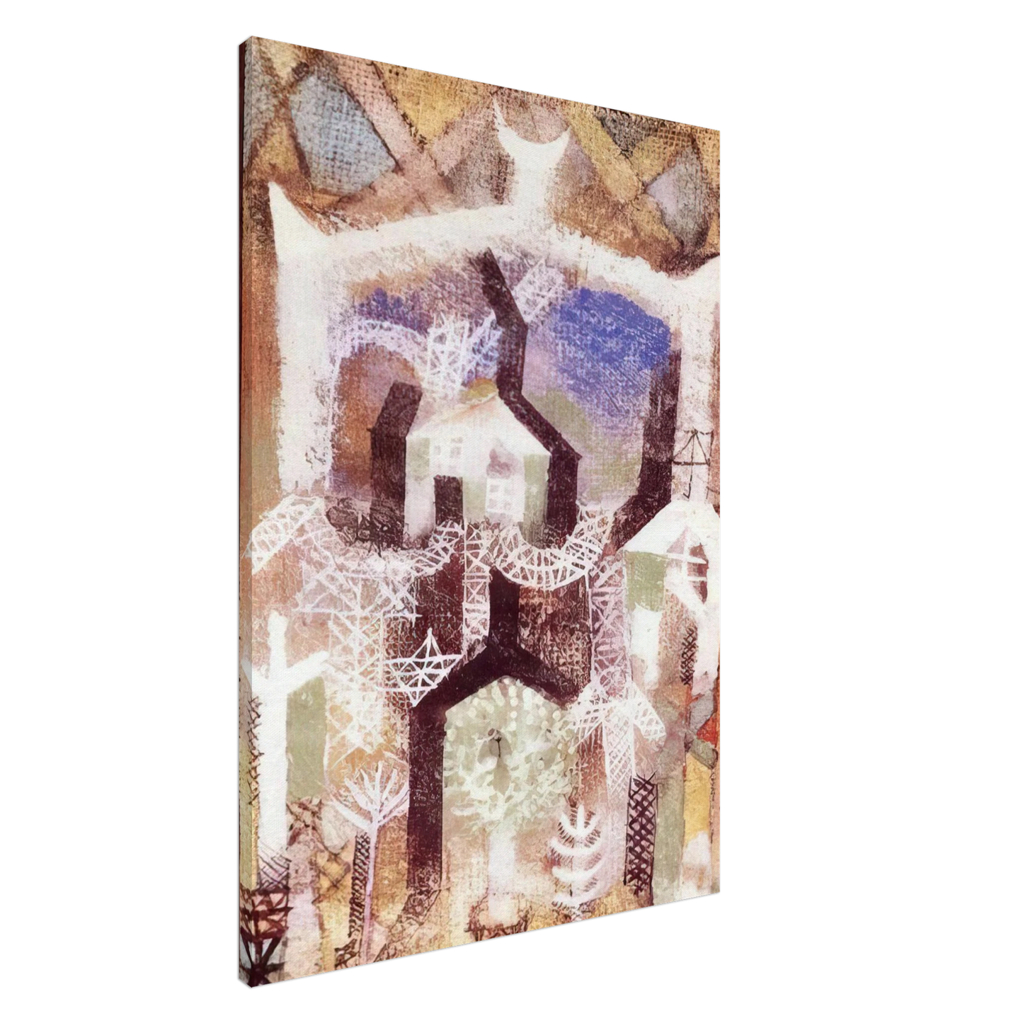 Paul Klee - SUMMER HOUSES 1919 Canvas - 20x30 cm / 8x12 inches-canvas