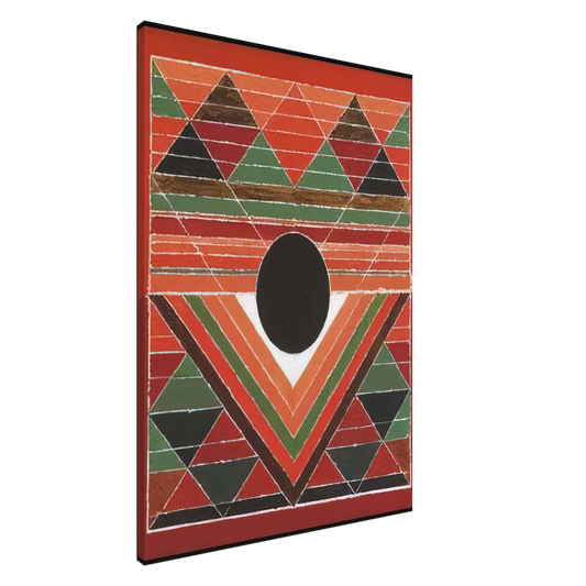 S. H. Raza - Bijh - Abstract Art Canvas - 20x30 cm / 8x12 inches-canvas