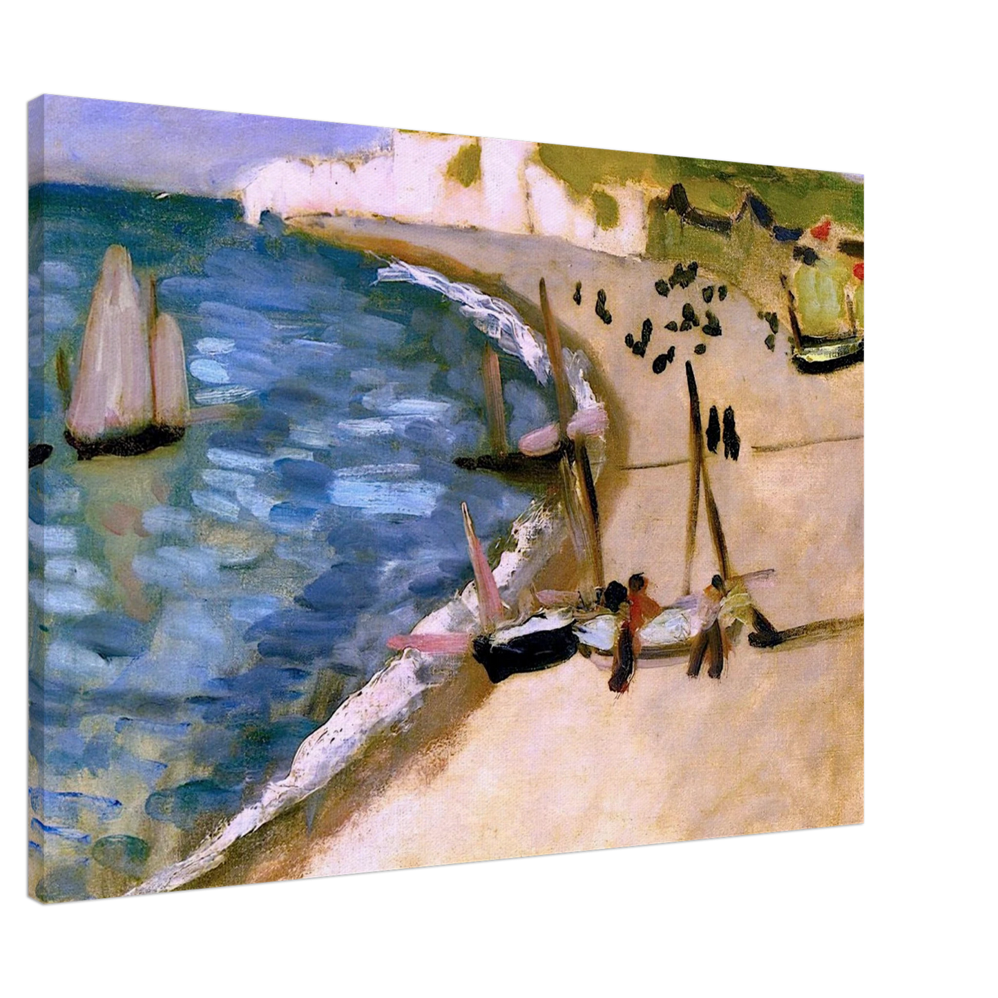 Henri Matisse - AHT AMONT CLIFFS AT ETRETAT 1921 Canvas - 20x30 cm / 8x12 inches-canvas