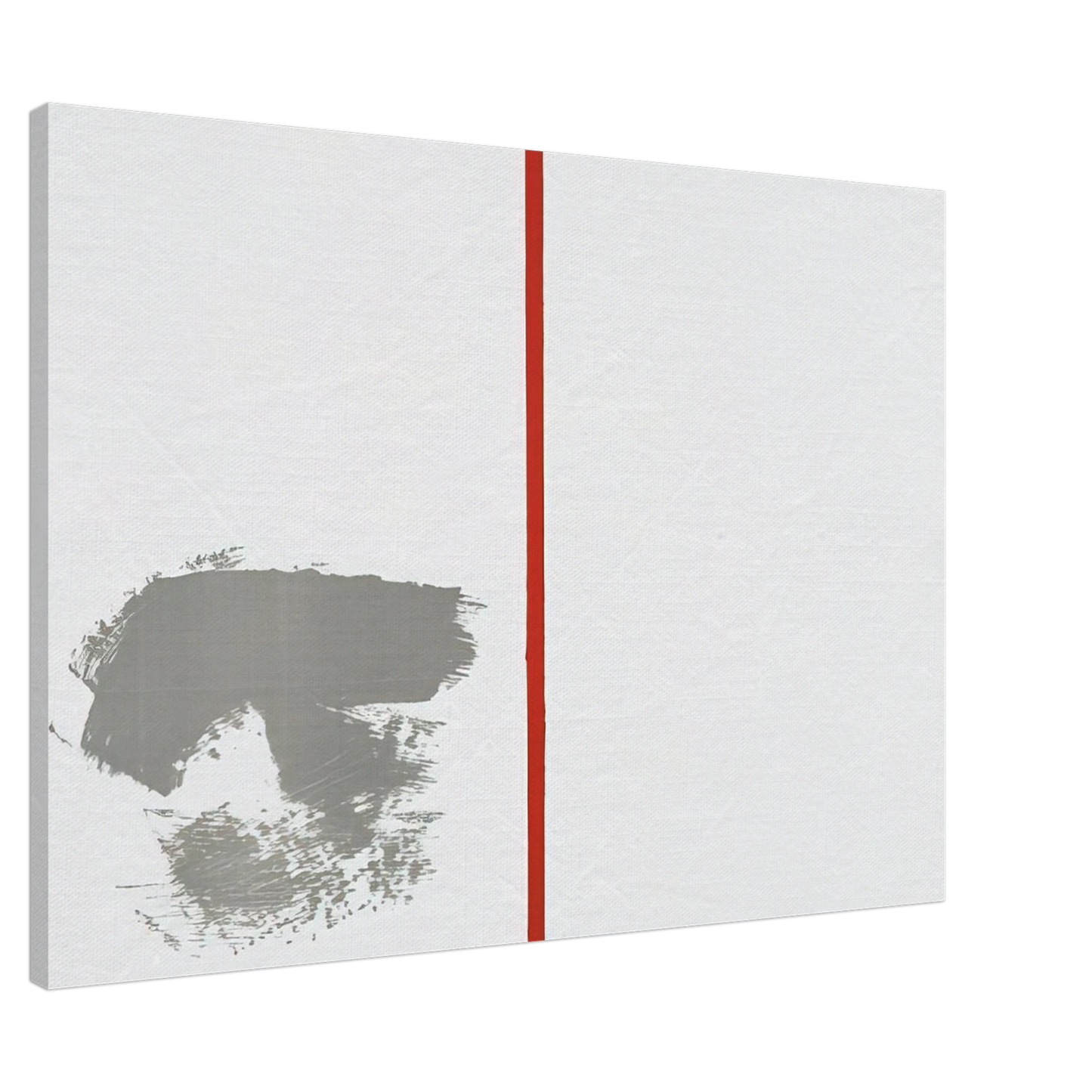 Blinky Palermo - Ohne Titel mit rotem Strich - 1970 Canvas - 20x30 cm / 8x12 inches-canvas