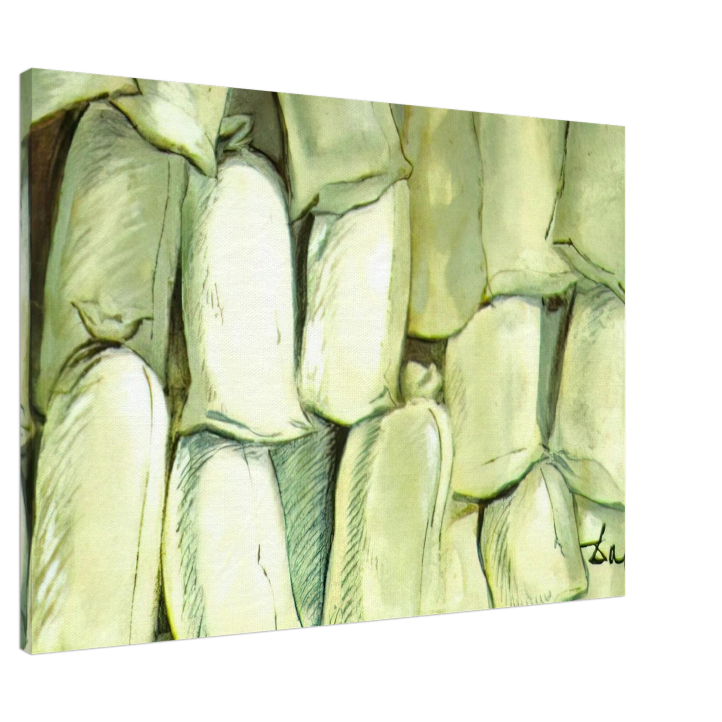 Salvador Dali - SET DESIGN FOR THE BALLET LOS SACOS DEL MOLINERO 3 Canvas - 20x30 cm / 8x12 inches-canvas