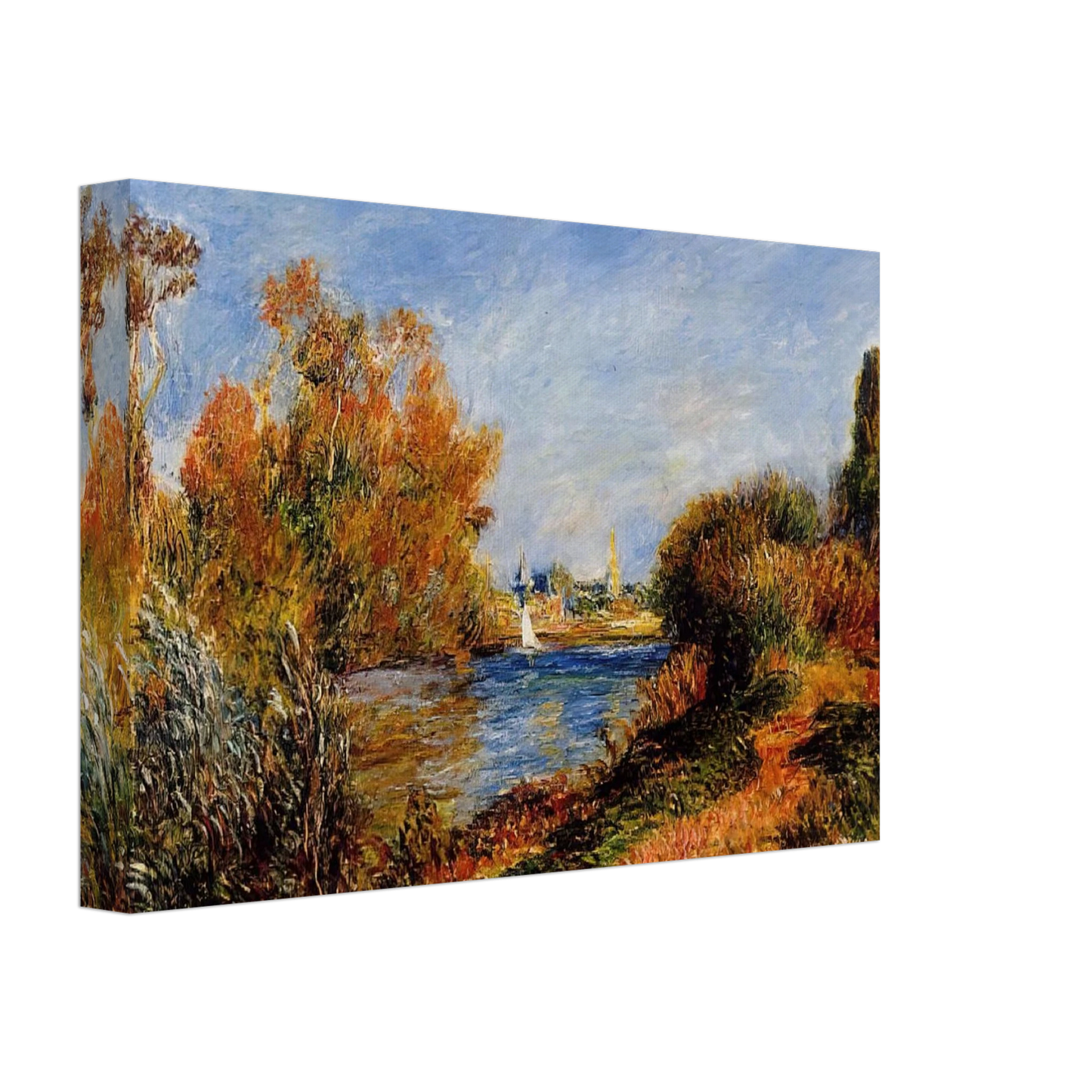 Pierre-Auguste Renoir - The Seine at Argenteuil Canvas - 40x60 cm / 16x24 inches-canvas