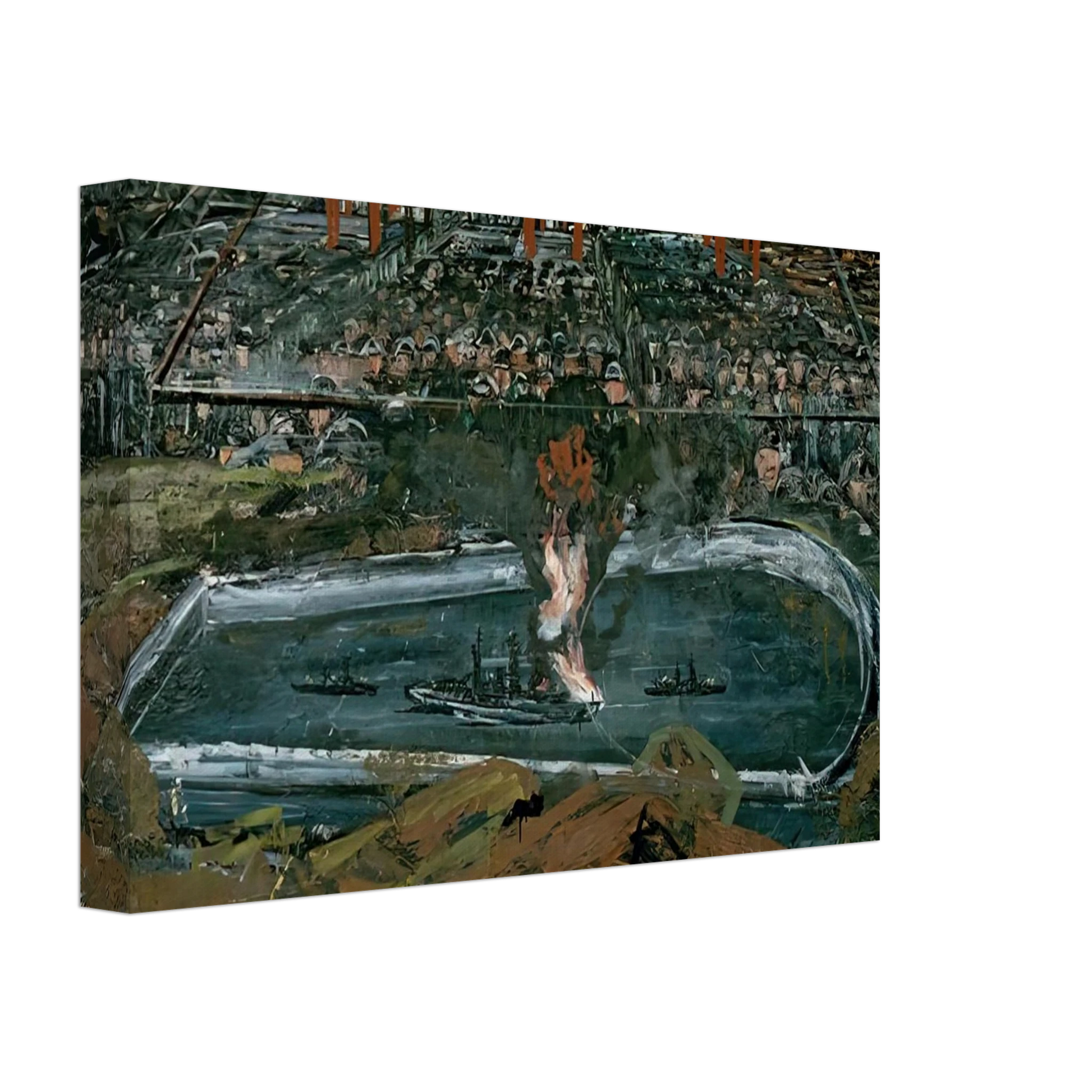 Anselm Kiefer - OPERATION SEA LION 1975 Canvas - 70x100 cm / 28x40 inches-canvas