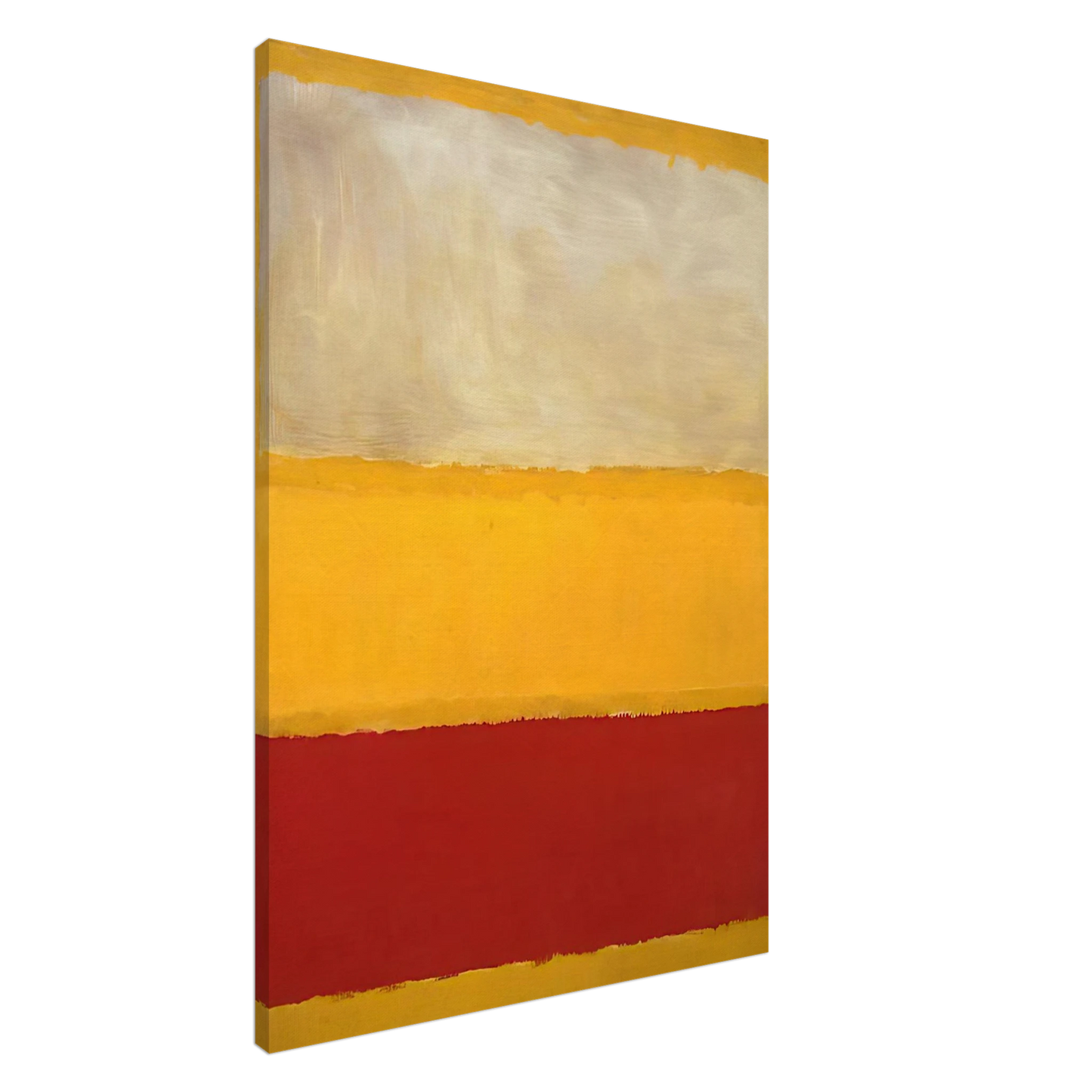 Mark Rothko - No. 13 White, Red on Yellow Canvas - 20x30 cm / 8x12 inches-canvas