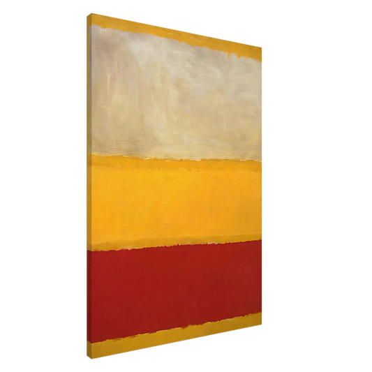 Mark Rothko - No. 13 White, Red on Yellow Canvas - 20x30 cm / 8x12 inches-canvas