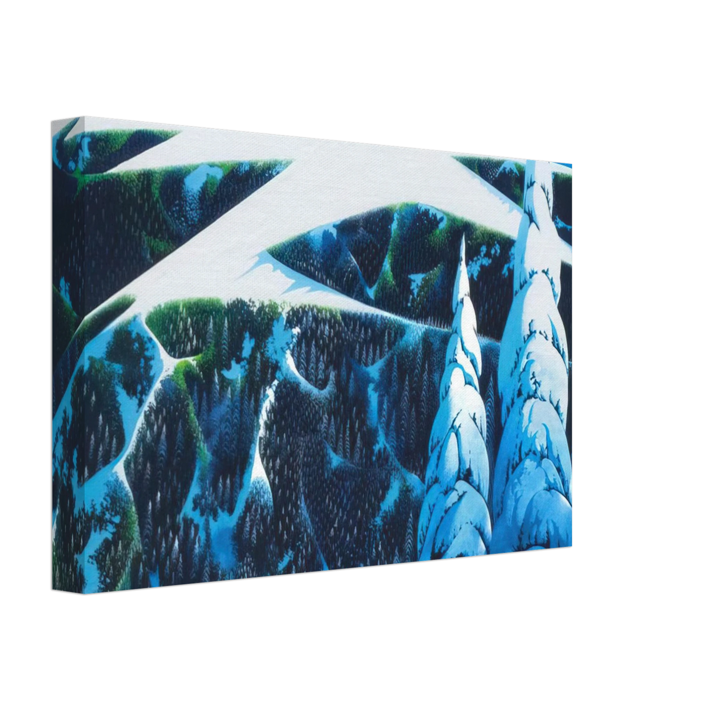 Eyvind Earle - Sangre De Cristo Range Canvas - 70x100 cm / 28x40 inches-canvas