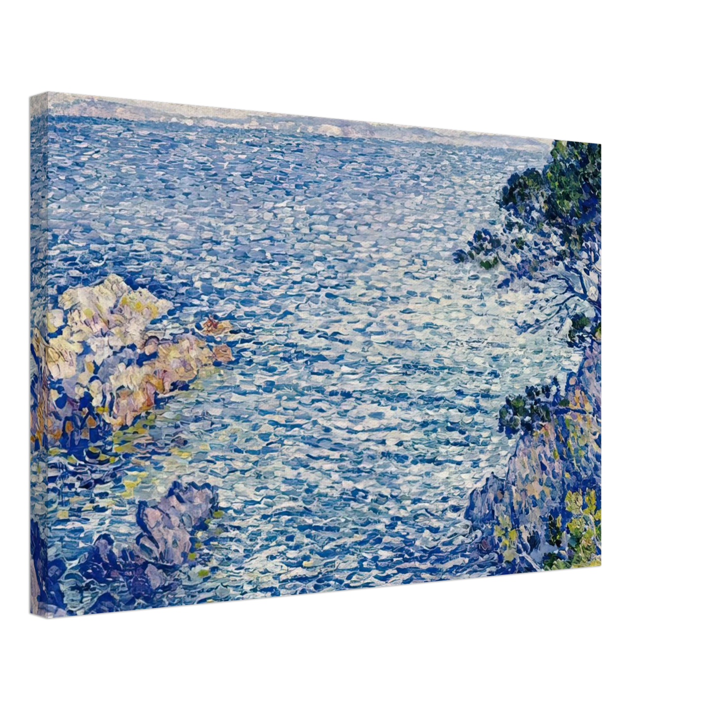 Theo van Rysselberghe - THE POINT OF ROSSIGNOL 1904 Canvas - 70x100 cm / 28x40 inches-canvas
