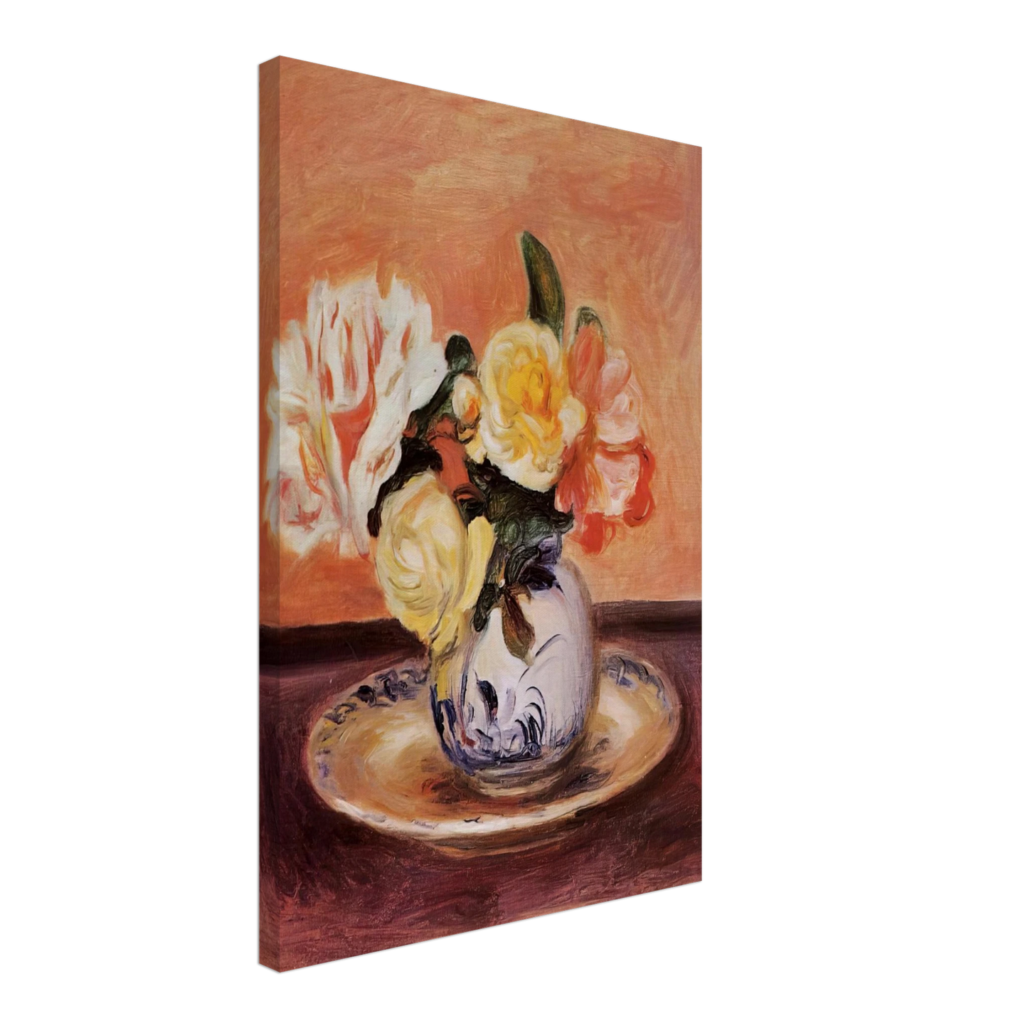 Pierre-Auguste Renoir - Vase of Flowers Canvas - 70x100 cm / 28x40 inches-canvas