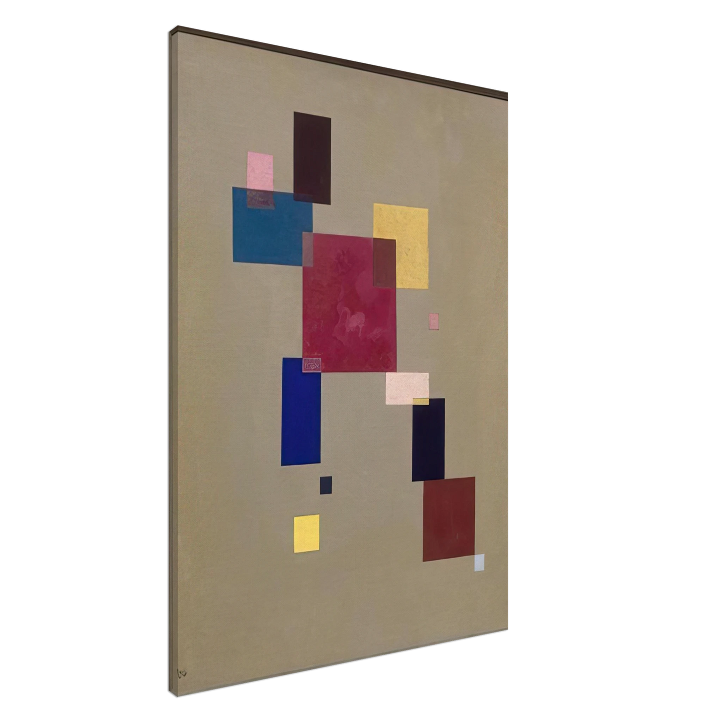 Wassily Kandinsky - THREE RECTANGLES 1930 Canvas - 20x30 cm / 8x12 inches-canvas