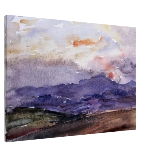 Hans Hartung - Untitled - 1921 Canvas - 20x30 cm / 8x12 inches-canvas