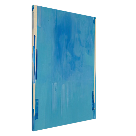 Helen Frankenthaler - Blue Bellows, 1976- Canvas - 20x30 cm / 8x12 inches-canvas