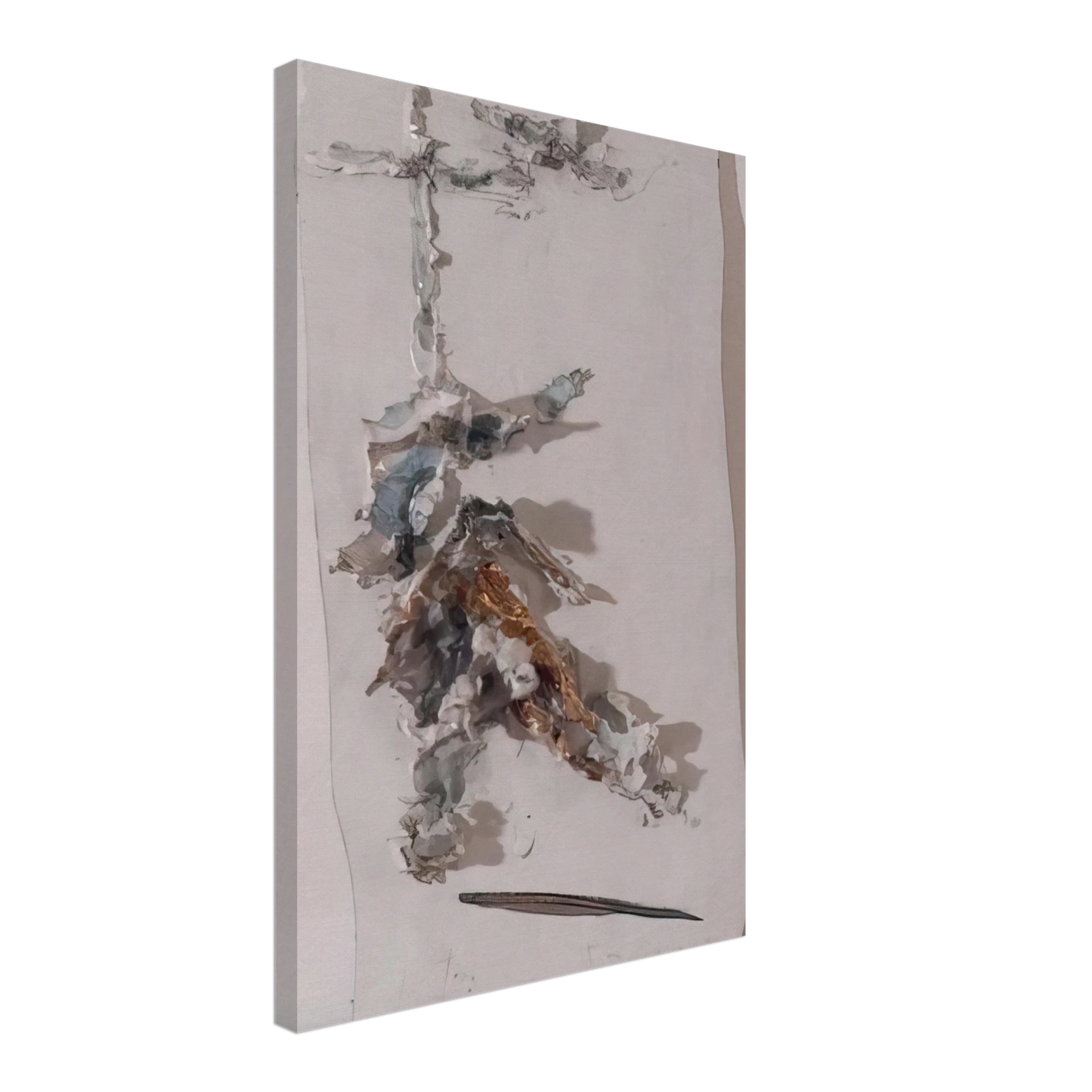 Lucio Fontana - Deposition - 1955 Canvas - 40x60 cm / 16x24 inches-canvas