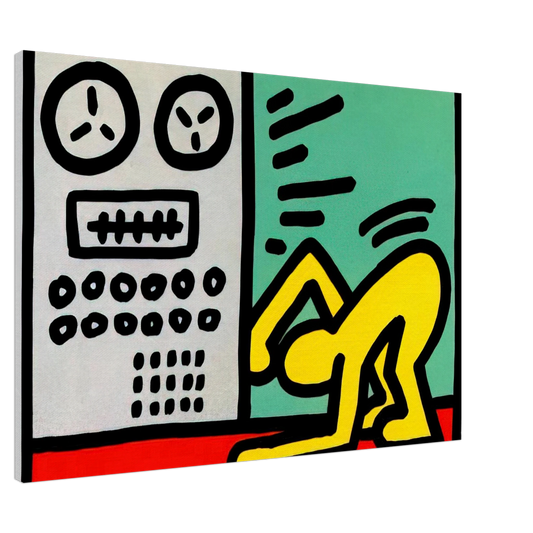 Keith Haring - POP SHOP III 1989 Canvas - 20x30 cm / 8x12 inches-canvas