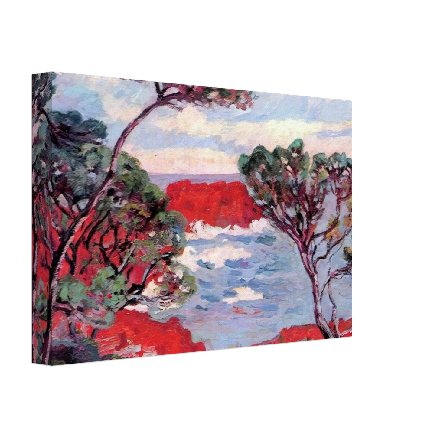 Armand Guillaumin - Les rochers rouges - 1894 Canvas - 70x100 cm / 28x40 inches-canvas