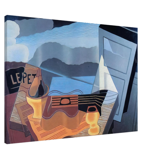 Juan Gris - VIEW ACROSS THE BAY 1921 Canvas - 20x30 cm / 8x12 inches-canvas