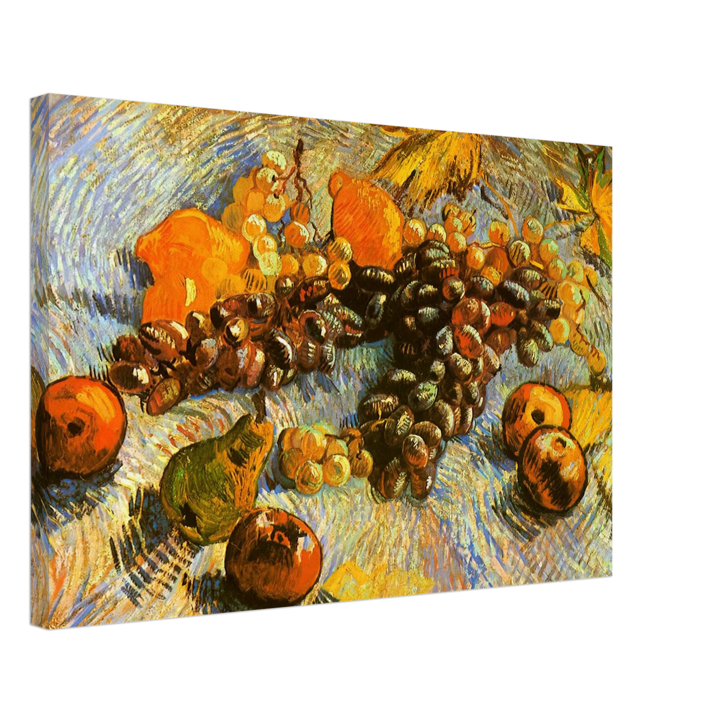 Vincent van Gogh - Still Life with Apples, Pears, Lemons and Grapes Canvas - 40x60 cm / 16x24 inches-canvas