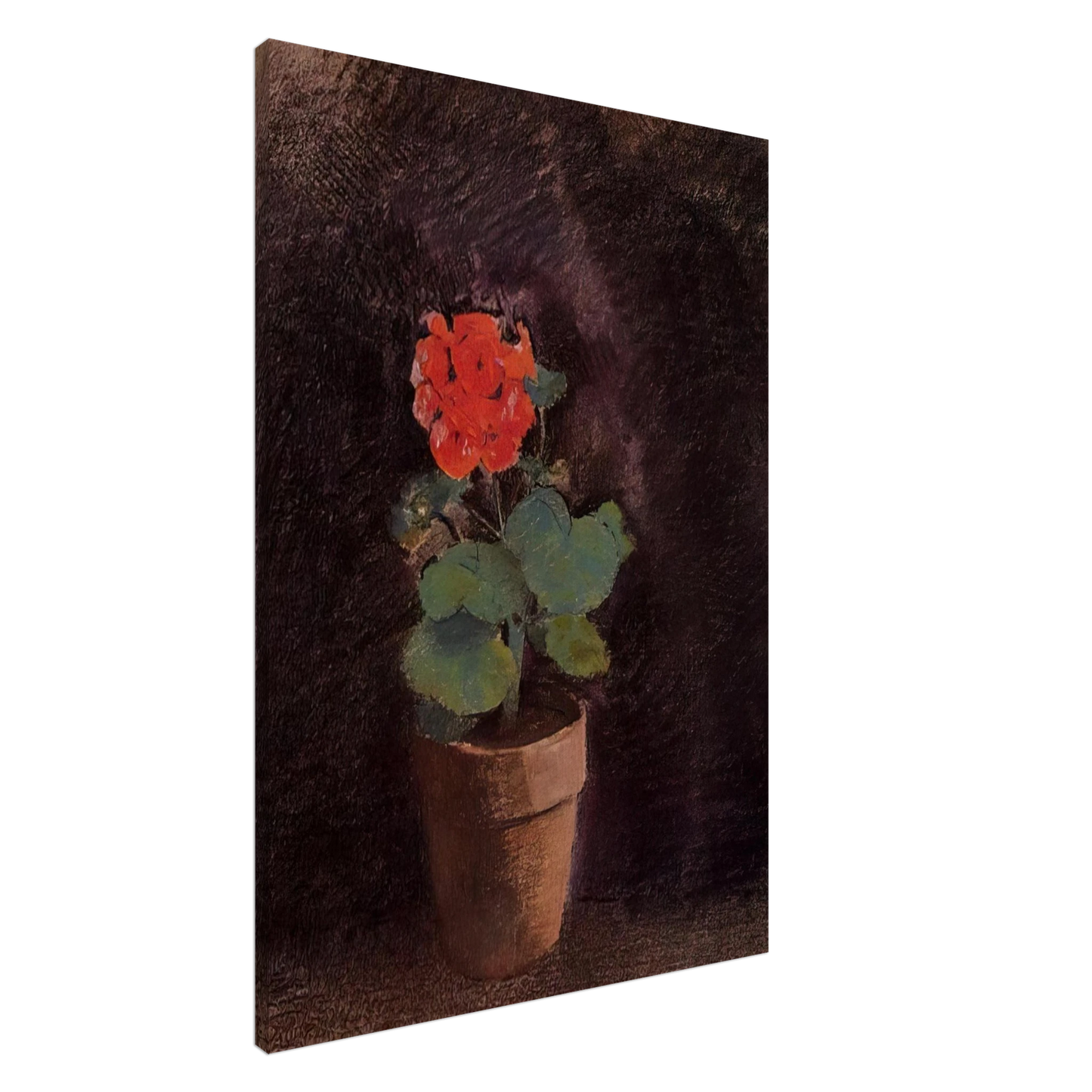 Odilon Redon - GERANIUM Canvas - 20x30 cm / 8x12 inches-canvas