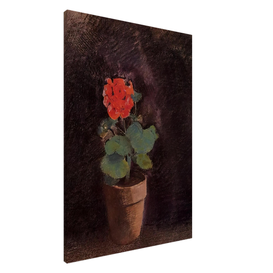 Odilon Redon - GERANIUM Canvas - 20x30 cm / 8x12 inches-canvas