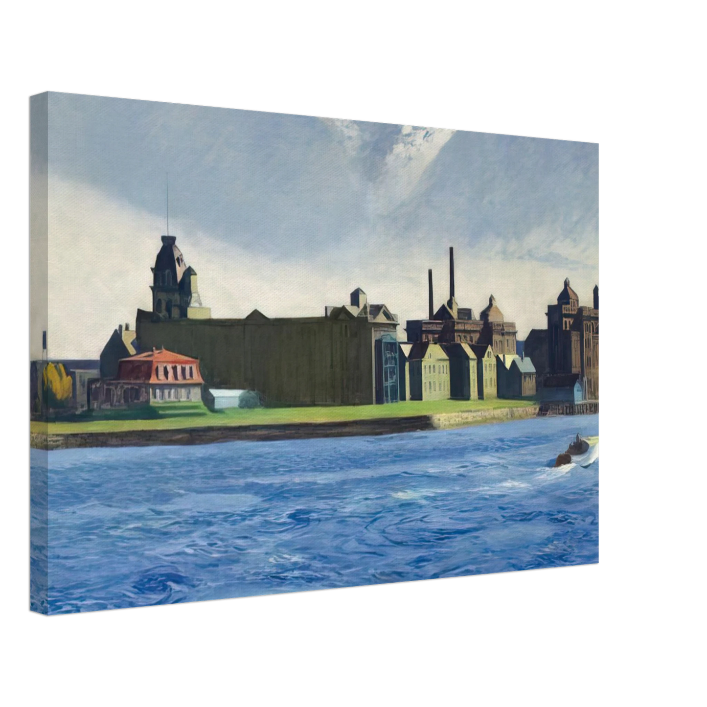 Edward Hopper - Blackwell s Island Canvas - 40x60 cm / 16x24 inches-canvas