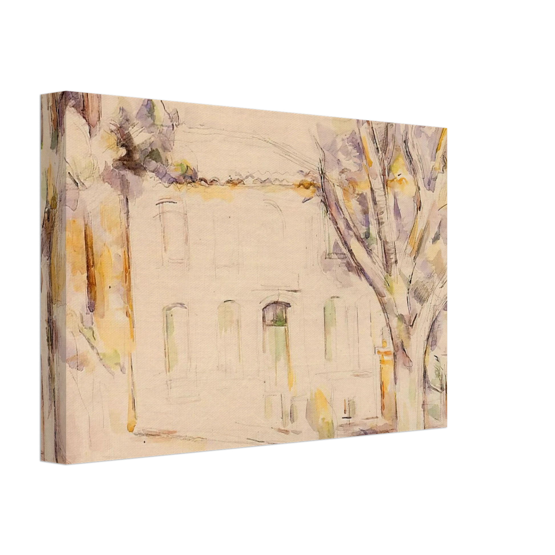 Paul Cezanne - House in Provence Canvas - 70x100 cm / 28x40 inches-canvas