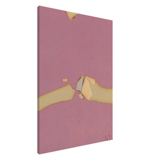 Nicolas de Stael - Composition on Red Ground - 1953 Canvas - 20x30 cm / 8x12 inches-canvas