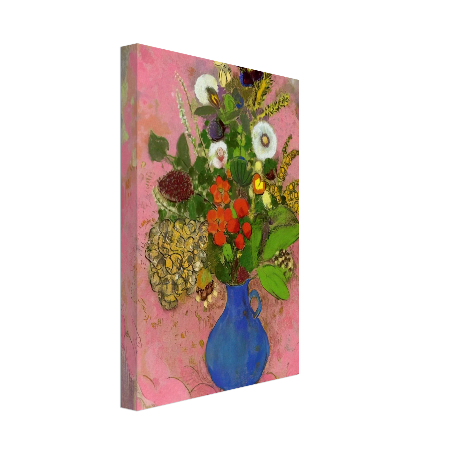 Odilon Redon - FLOWERS 1905 Canvas - 70x100 cm / 28x40 inches-canvas