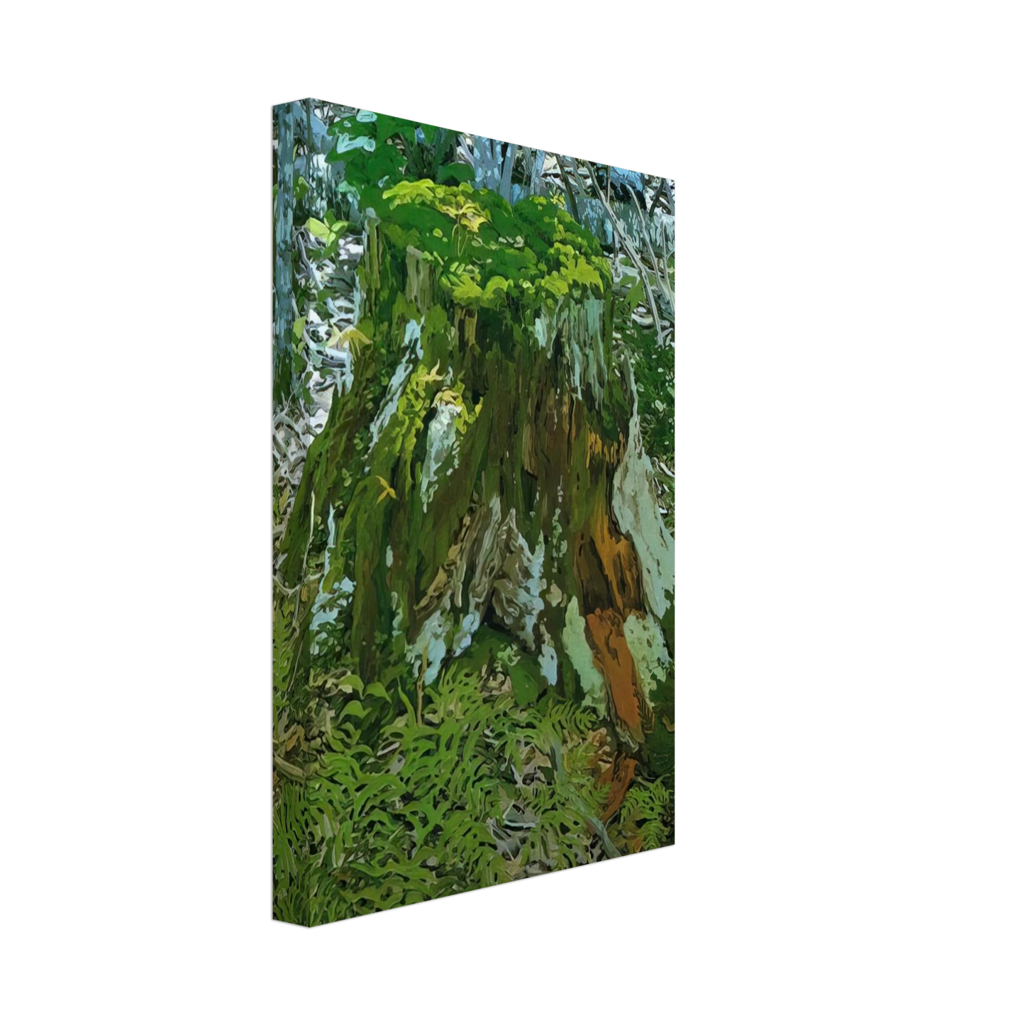 Neil Welliver - Stump - 2000 Canvas - 40x60 cm / 16x24 inches-canvas