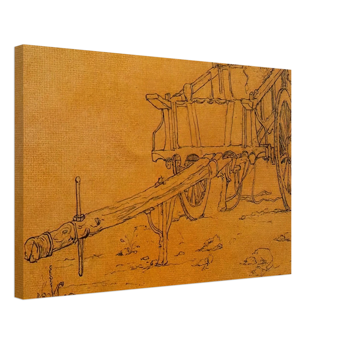 Giorgio de Chirico - THE CHARIOT Canvas - 70x100 cm / 28x40 inches-canvas