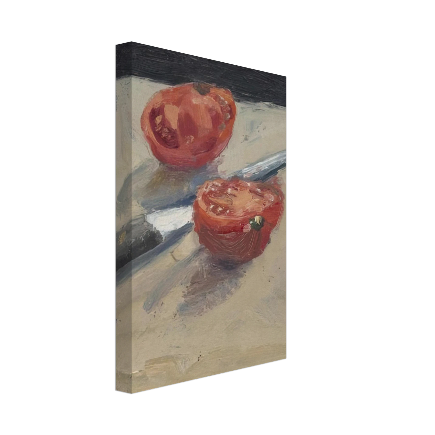 Richard Diebenkorn - Knife  Tomato I Canvas - 70x100 cm / 28x40 inches-canvas