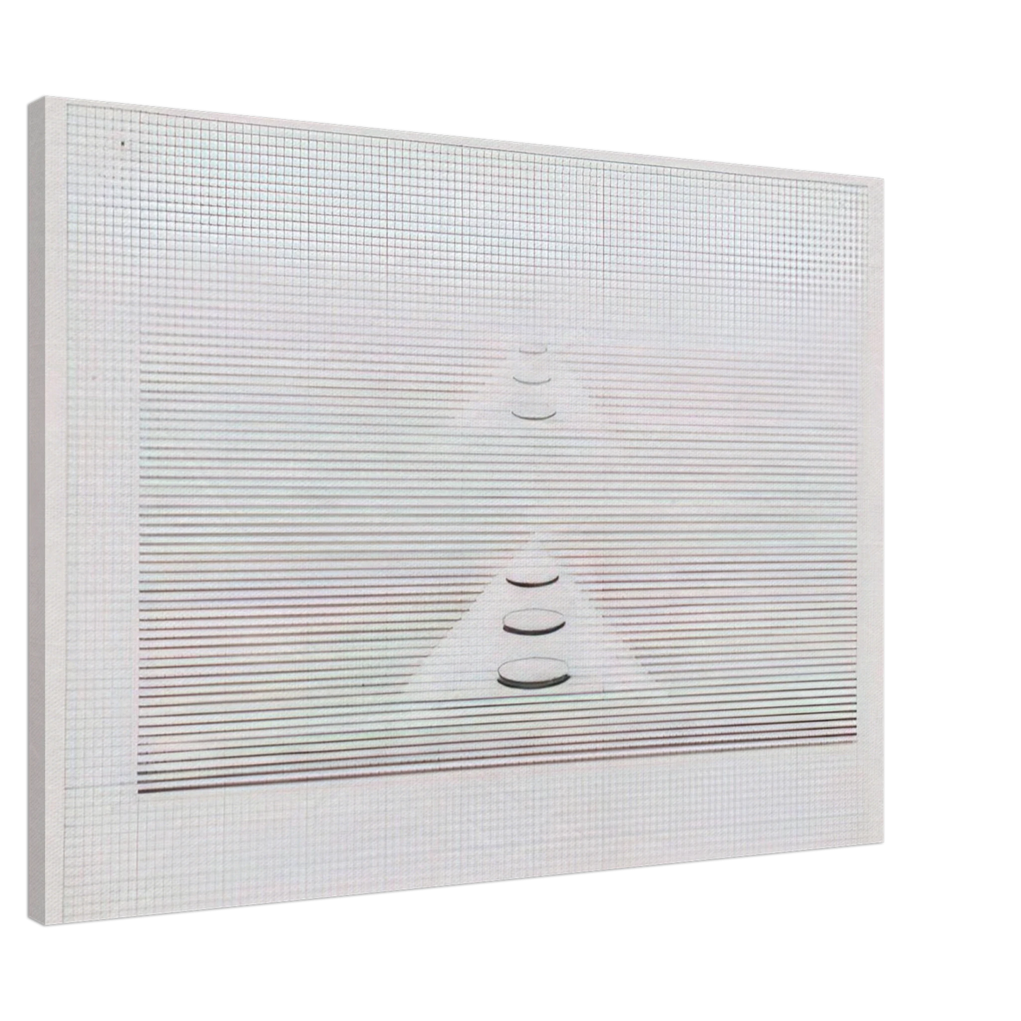 Nasreen Mohamedi - Untitled - 1980 Canvas - 20x30 cm / 8x12 inches-canvas