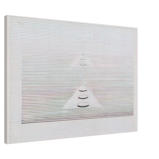 Nasreen Mohamedi - Untitled - 1980 Canvas - 20x30 cm / 8x12 inches-canvas