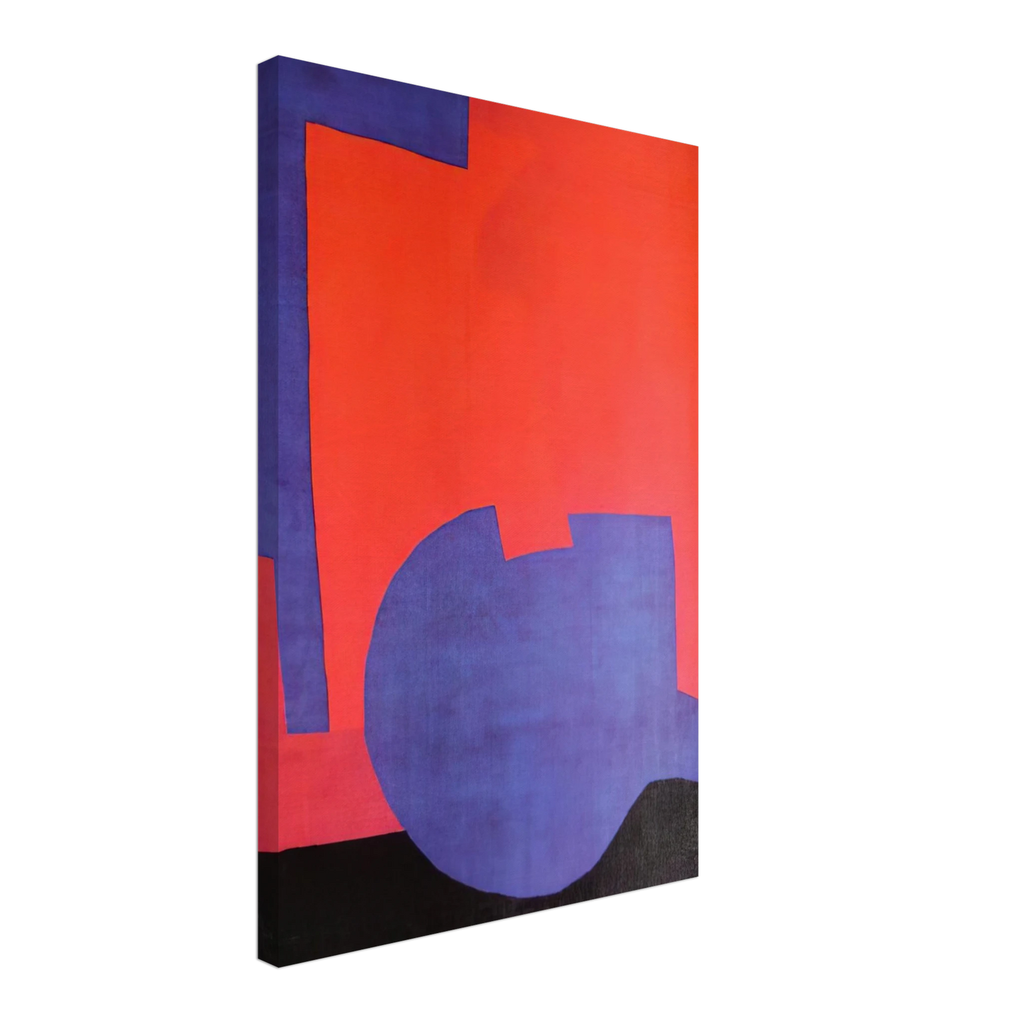 Serge Poliakoff - Composition rouge - 1968 Canvas - 70x100 cm / 28x40 inches-canvas