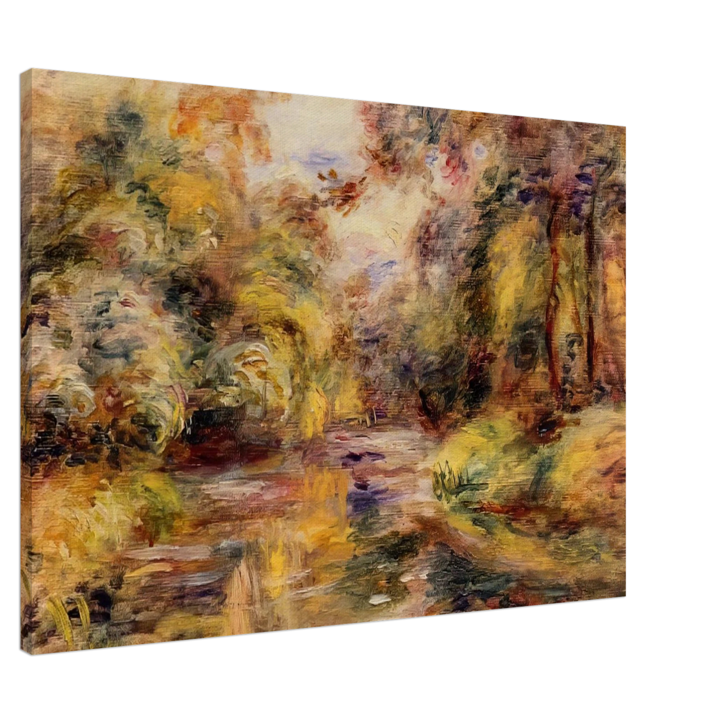 Pierre-Auguste Renoir - Little River Canvas - 20x30 cm / 8x12 inches-canvas