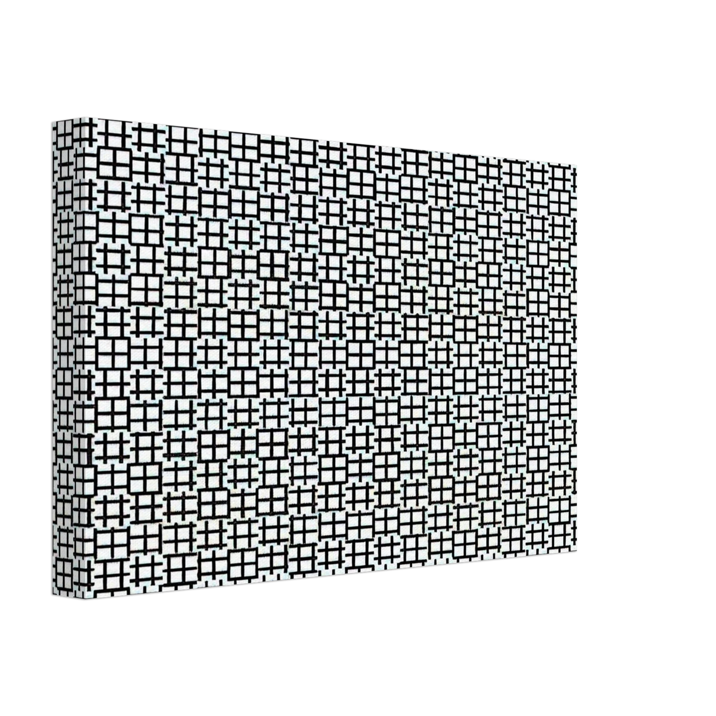 Francois Morellet - Untitled Verticals and Horizontals - 1970 Canvas - 40x60 cm / 16x24 inches-canvas