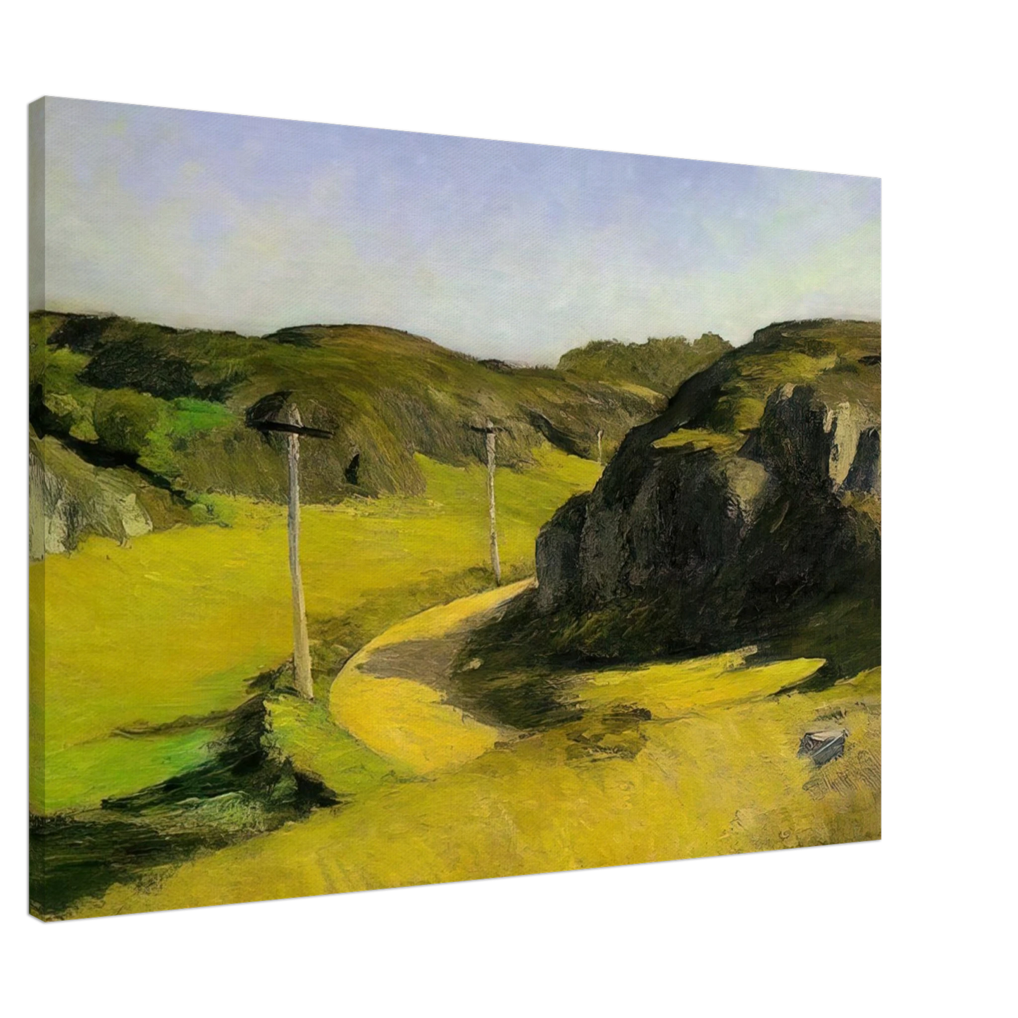 Edward Hopper - Road in Maine Canvas - 20x30 cm / 8x12 inches-canvas
