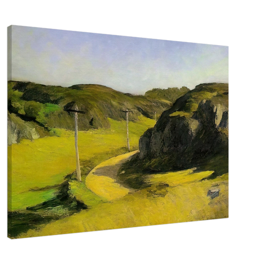 Edward Hopper - Road in Maine Canvas - 20x30 cm / 8x12 inches-canvas